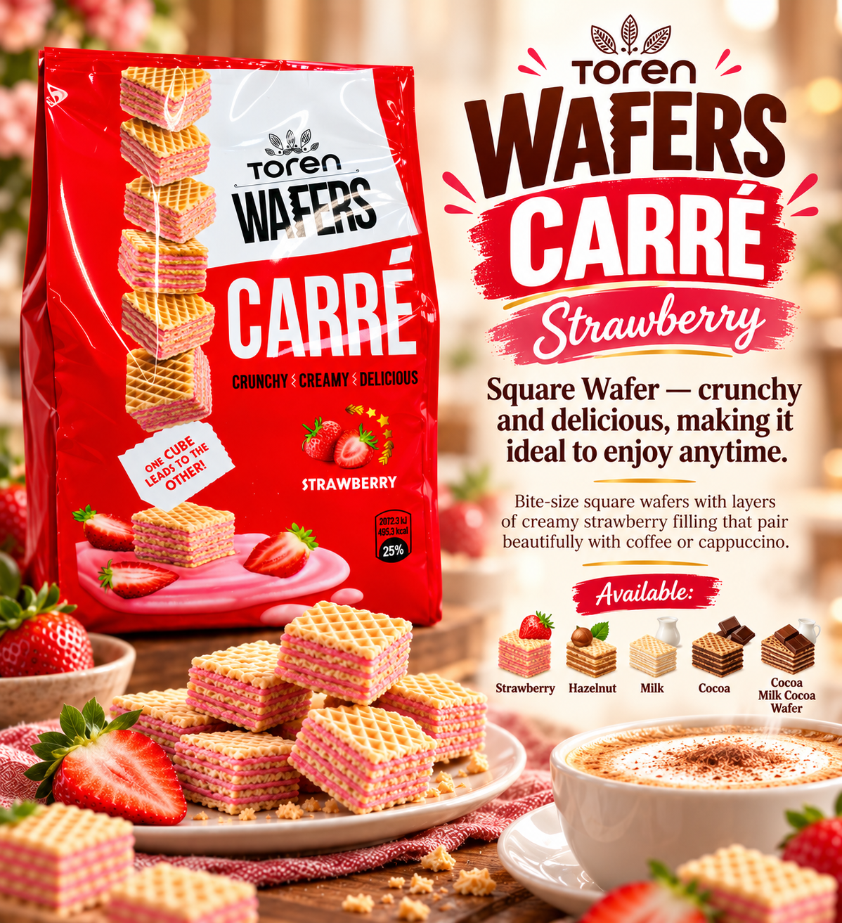 Carré small Squares Wafers