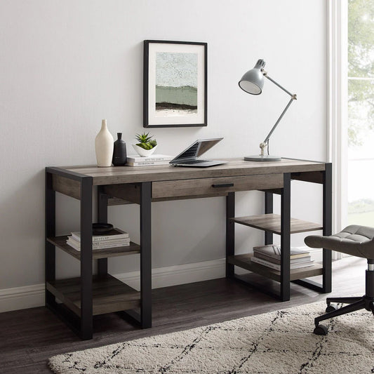 Urban Blend Computer Desk 60" - Grey Wash
