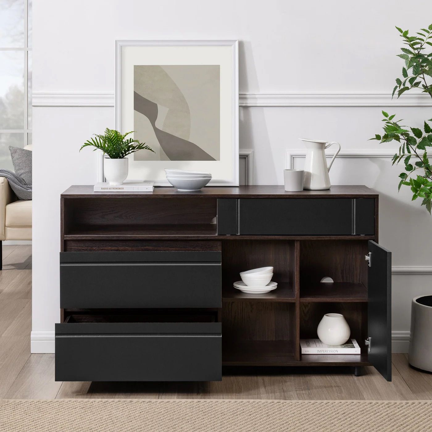 Beckett 52" Buffet sideboard & tv Stand