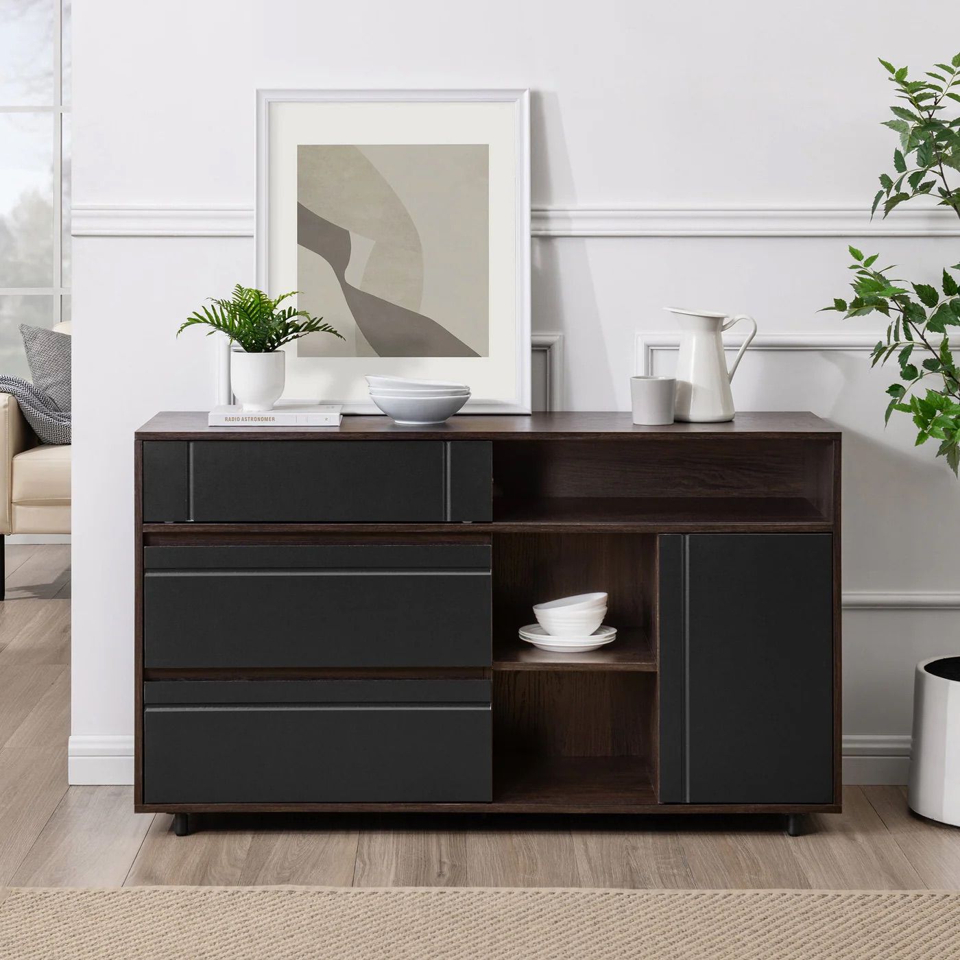 Beckett 52" Buffet sideboard & tv Stand
