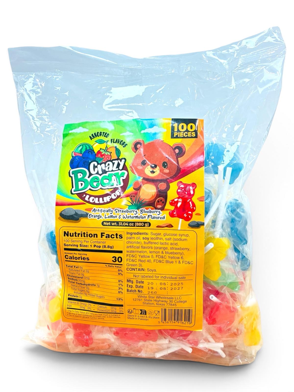 Crazy Bear Lollipop