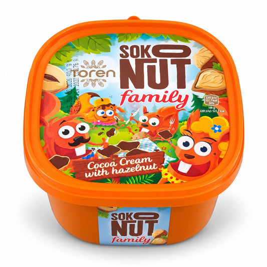 SokoNut Cocoa Cream with hazelnut Spread 12 u/400grs